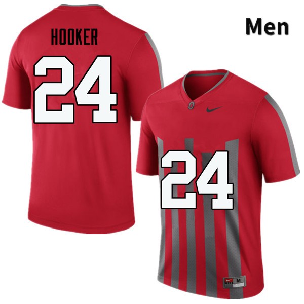 Men's Ohio State Buckeyes #24 Malik Hooker Throwback Game College Stitched Football Jersey 23TU044EA